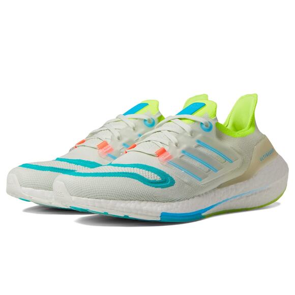 adidas Ultraboost 22 Men Running Shoes White Tint/Sky Rush/Mint Rush 15 D M